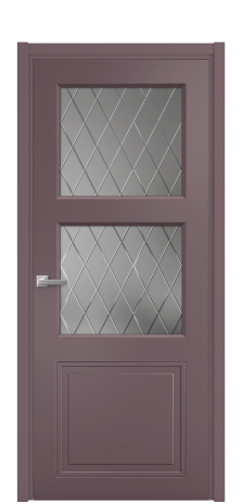 Дверь межкомнатная Stripe 3 Цвет Лиловый Покрытие Эмаль  Наличник L 50 Цена 46993