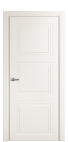 Дверь межкомнатная Stripe 3 Цвет Молочный Покрытие Эмаль  Наличник L 75 Цена 39298