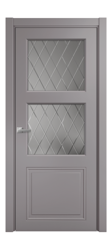 Дверь межкомнатная Страйп 3 Цвет Ирис Покрытие Эмаль  Наличник L 75 Цена 45600