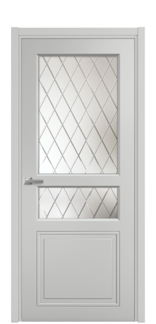 Дверь межкомнатная Stripe 4 Цвет Телегрей Покрытие Эмаль  Наличник L 50 Цена 43948