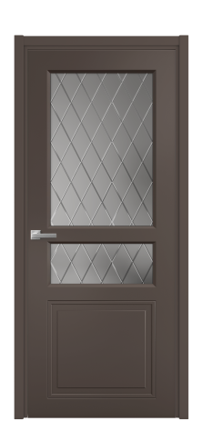 Дверь межкомнатная Stripe 4 Цвет Коричневый Покрытие Эмаль  Наличник L 50 Цена 45506