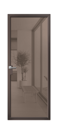 Дверь межкомнатная Frame 01 Цвет Антик Покрытие Алюминий  Наличник Скрытый короб Цена 73420