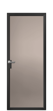 Дверь межкомнатная Frame 01 Цвет Черный Покрытие Алюминий  Наличник Скрытый короб Цена 72033