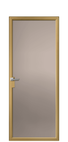 Дверь межкомнатная Фрейм 01 Цвет Латунь Покрытие Алюминий  Наличник Скрытый короб Цена 78553