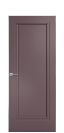 Дверь межкомнатная Step 01 Цвет Лиловый Покрытие Эмаль  Наличник Скрытый короб хром Цена 53768