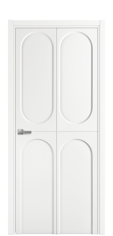 Дверь межкомнатная Ансе 4 Цвет Белый Покрытие Эмаль  Наличник L 50 Цена 44475