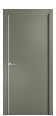 Дверь межкомнатная Line 1 Цвет Зеленый Покрытие Эмаль  Наличник L 75 Цена 51168
