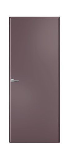 Дверь межкомнатная Лайн 1 Цвет Лиловый Покрытие Эмаль  Наличник Скрытый короб хром Цена 51143