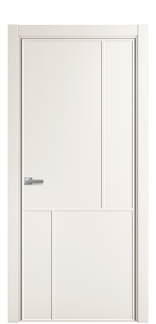 Дверь межкомнатная Line 3 Цвет Молочный Покрытие Эмаль  Наличник L 75 Цена 49475
