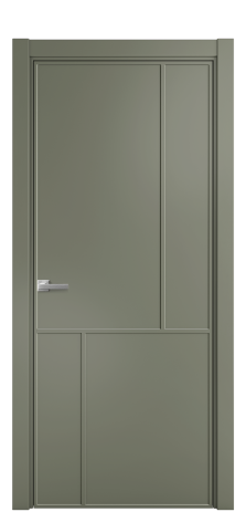 Дверь межкомнатная Лайн 3 Цвет Зеленый Покрытие Эмаль  Наличник L 75 Цена 51168