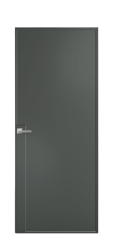 Дверь межкомнатная Line 4 Цвет Пихтовый Покрытие Эмаль  Наличник Скрытый короб хром Цена 51143