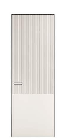 Дверь межкомнатная Бриз 5 Цвет Молочный Покрытие ЭМАЛИ Эмаль Наличник Скрытый короб хром Цена 58450