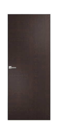 Дверь межкомнатная Unit 09 Цвет Мореный Дуб Покрытие Шпон натуральный  Наличник Скрытый короб хром Цена 51850