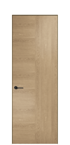 Дверь межкомнатная Юнит 09 Цвет Дуб Светлый Покрытие ШПОН Дуб Наличник  Скрытый короб золото Цена 56906