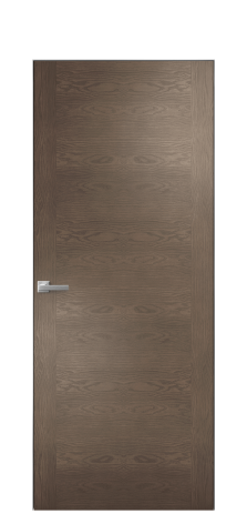 Дверь межкомнатная Unit 10 Цвет Дуб Марракеш Покрытие Шпон натуральный  Наличник Скрытый короб хром Цена 55850