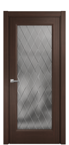 Дверь межкомнатная Неоклассик 1 Цвет Каштановый Орех Покрытие Шпон натуральный  Наличник L 75 Цена 54855