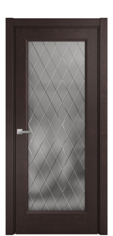 Дверь межкомнатная Неоклассик 1 Цвет Мореный Дуб Покрытие Шпон натуральный  Наличник L 75 Цена 50305