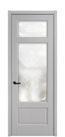 Дверь межкомнатная Неоклассик 3 Цвет Ясень Галечный Покрытие ЭМАЛИ Шпон крашеный Наличник L 50 Цена 51928