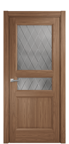 Дверь межкомнатная Неоклассик 4 Цвет Американский Орех Покрытие Шпон натуральный  Наличник L 75 Цена 54725