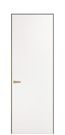 Дверь межкомнатная Порте 39-00 Цвет Вайт Покрытие ПВХ SOFT (ПЭТ) Наличник Скрытый короб золото Цена 38240