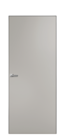 Дверь межкомнатная Секрет 39-00 Цвет Серый Шелк Покрытие Эмаль  Наличник Скрытый короб хром Цена 38450