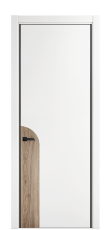 Дверь межкомнатная Дуэт 20 Цвет Белый Покрытие ЭМАЛИ Эмаль Наличник L 75 Цена 53556