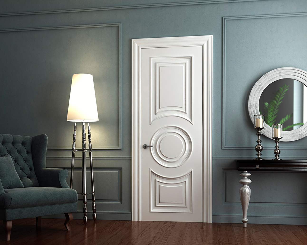 Двери с кругом